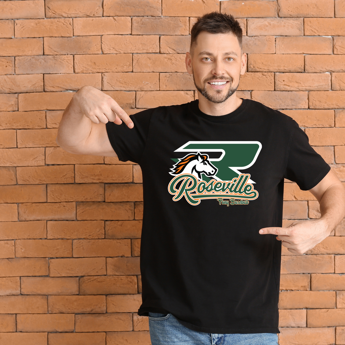 Roseville Pony Grasshopper Soft Style - Adult Tee