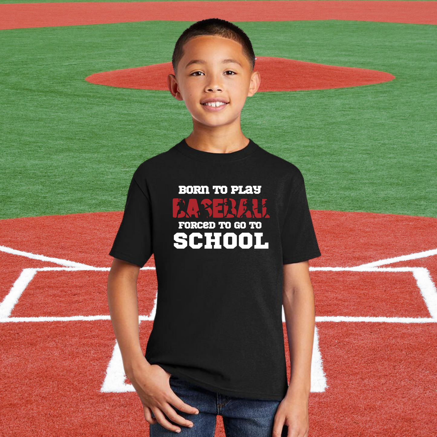 Youth Born for Baseball Tee