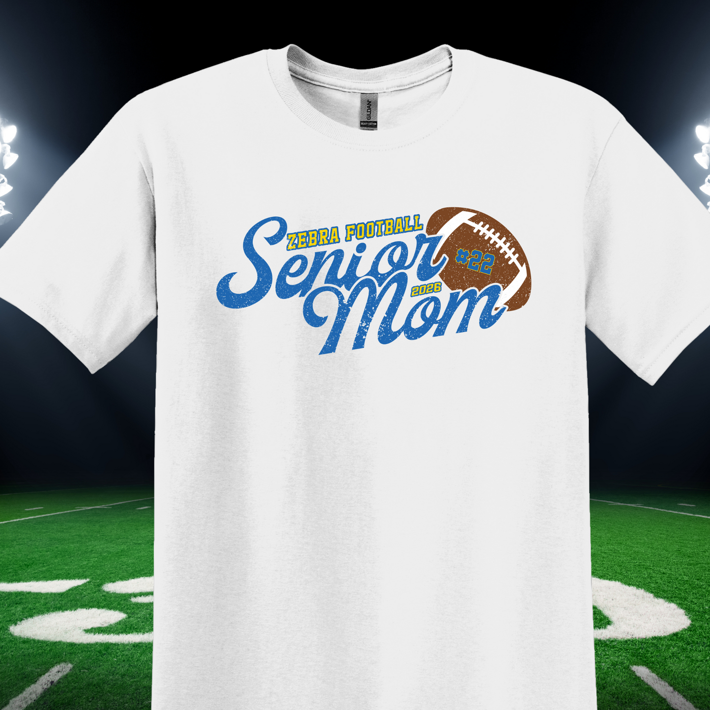 Lincoln Zebra Tees and Tanks- Senior Mom W/Number