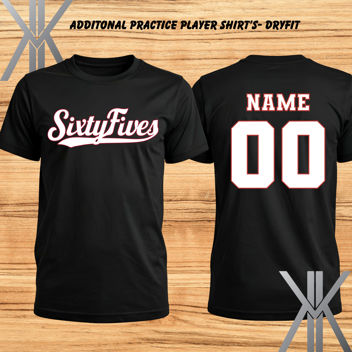 Rocklin 65- addtl Practice shirts