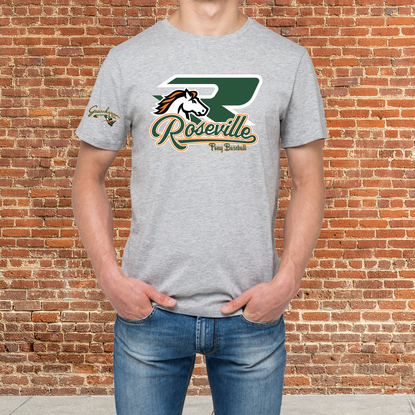 Roseville Pony Grasshopper Soft Style - Adult Tee