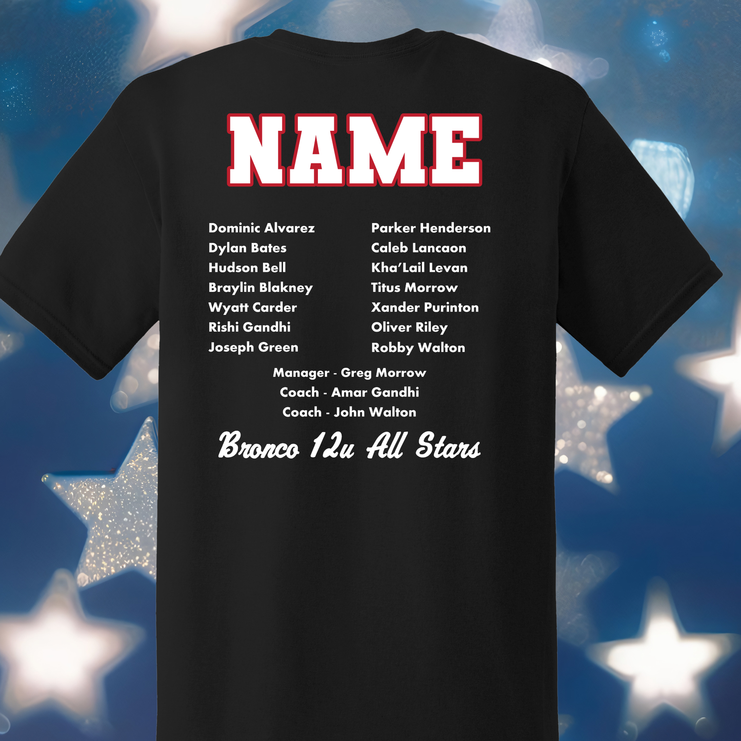 Roseville Pony Baseball Tees and Tanks-Adult and Youth- All Star Practice logo 2026