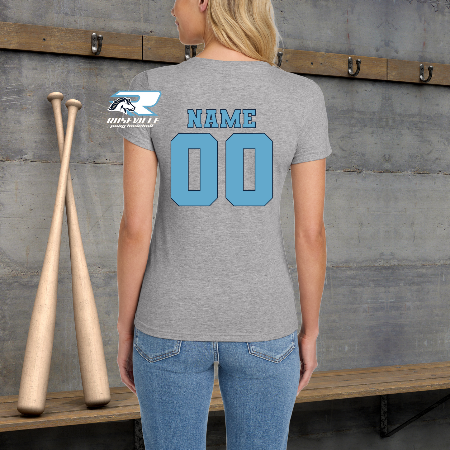 Roseville Pony Baseball Tees and Tanks-Adult and Youth- Sharks