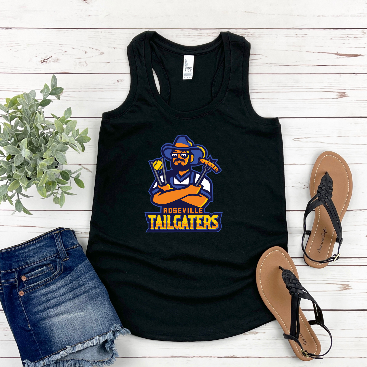 Roseville Pony Baseball Tees and Tanks-Adult and Youth- Tail Gators