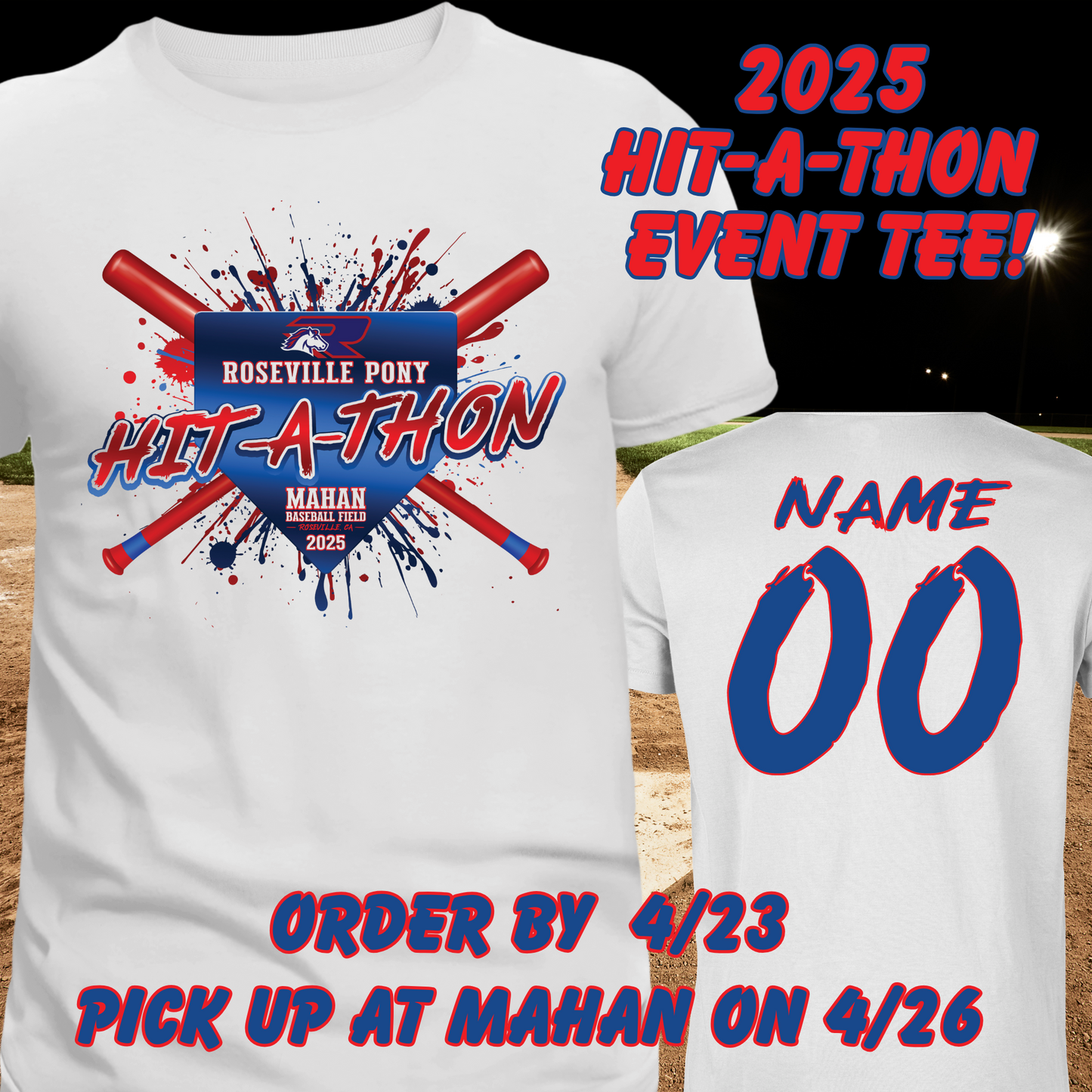 Roseville Pony Baseball Hit-A-Thon 2025