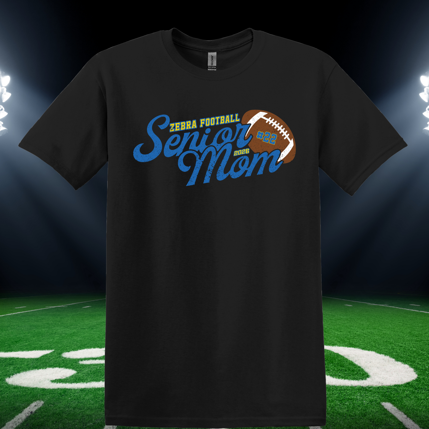 Lincoln Zebra Tees and Tanks- Senior Mom W/Number