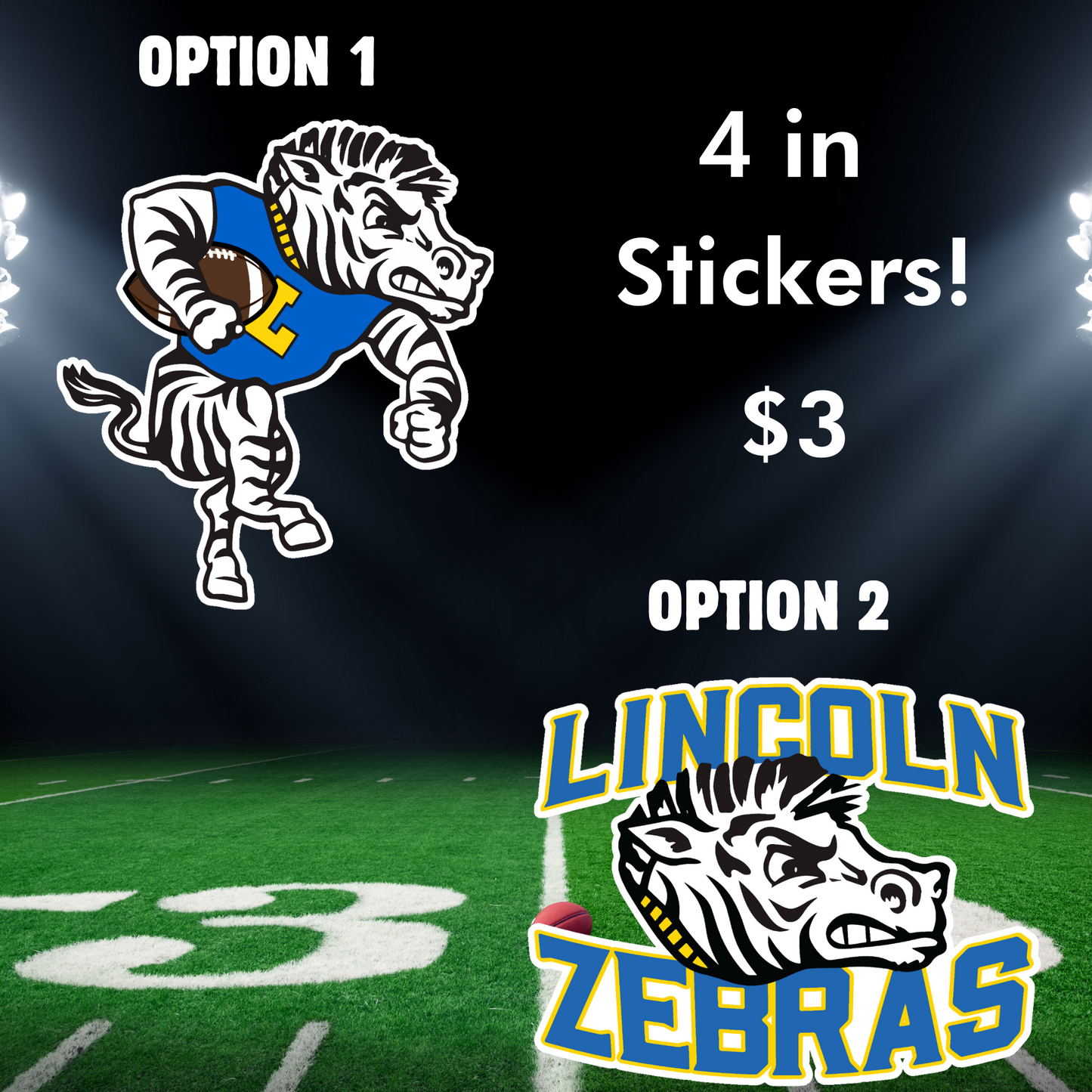 LIncoln Zebra- Stickers