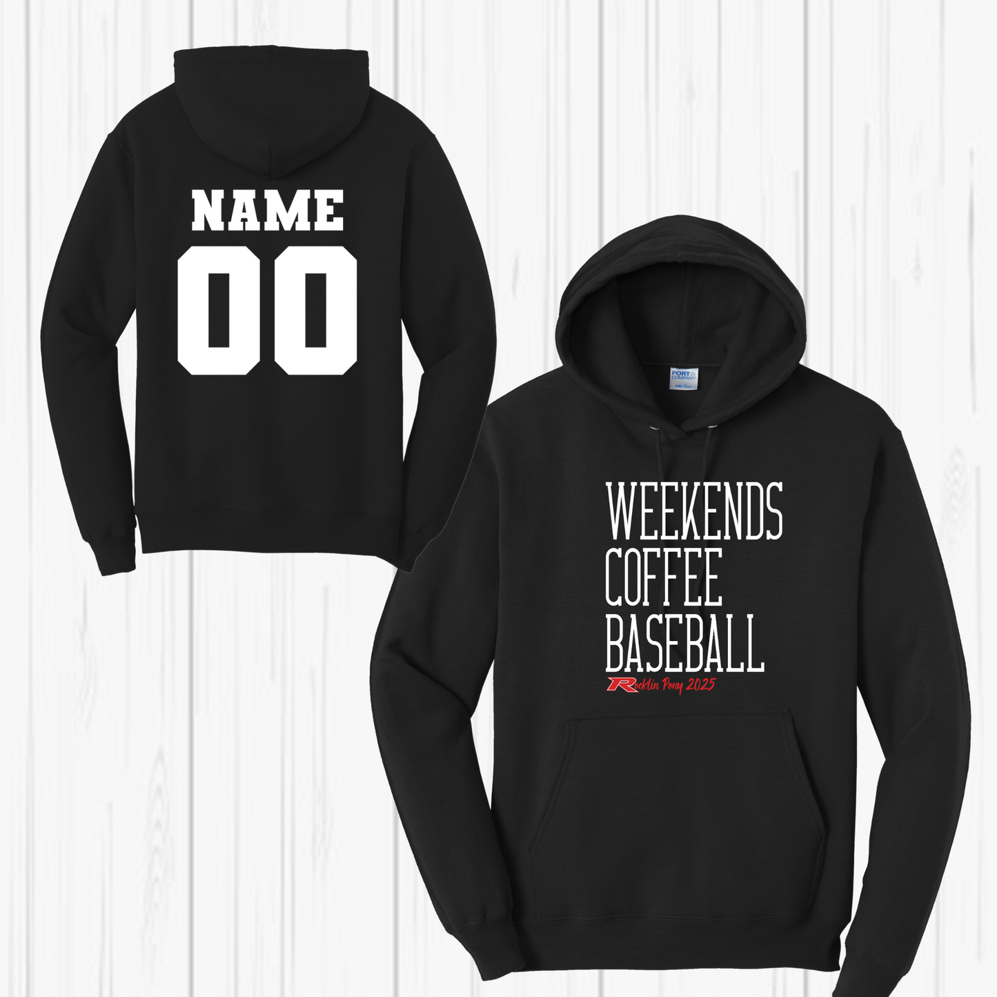 Rocklin Pony Baseball Hoodie-Weekend