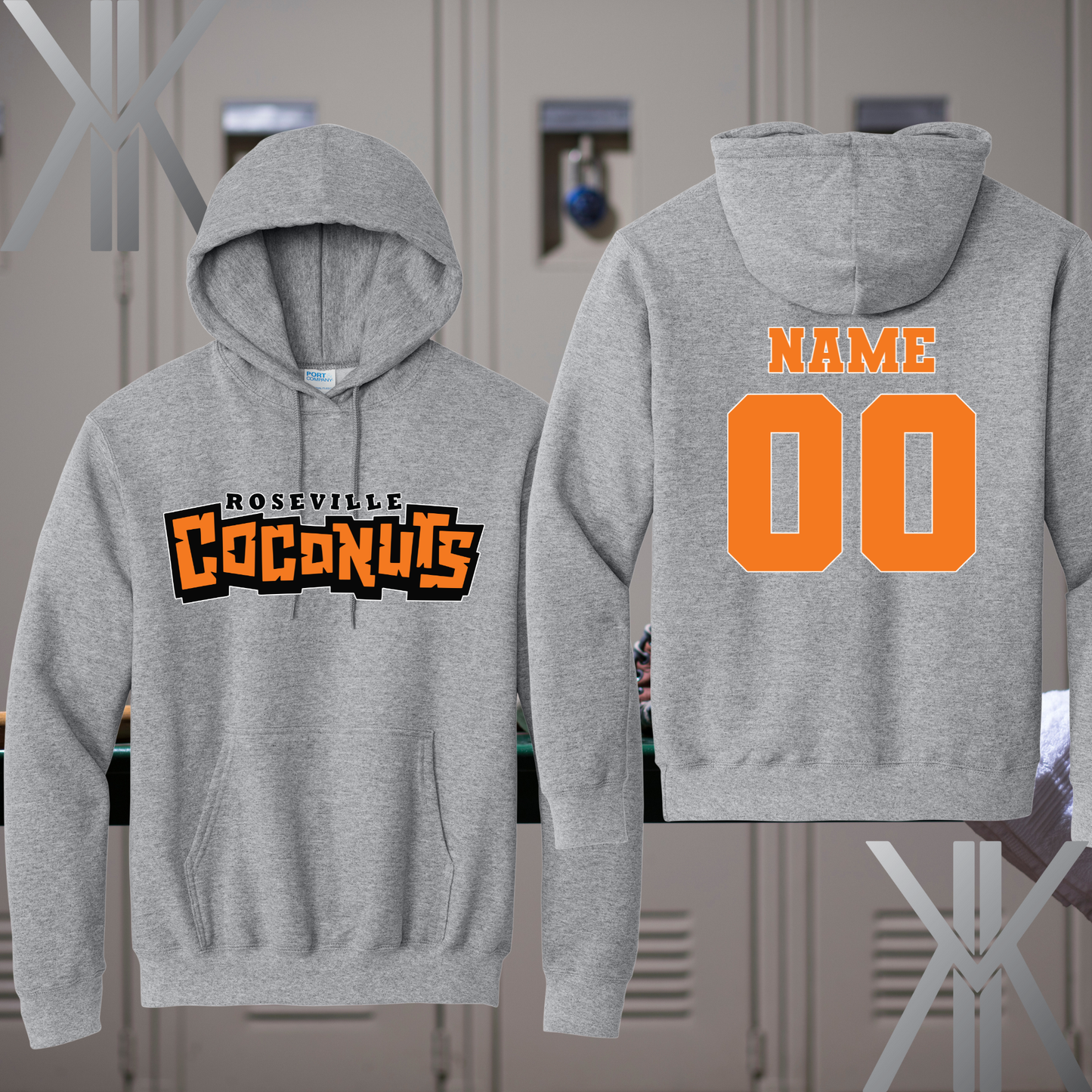Roseville Pony Baseball Adult/Youth Hoodie-Coconuts
