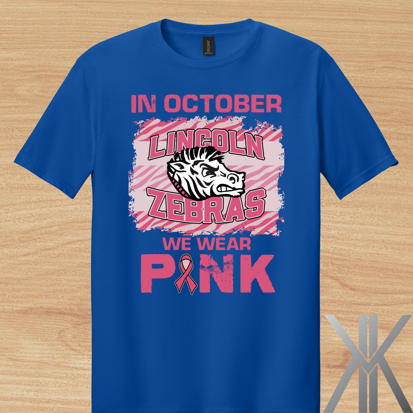 Lincoln Zebra Tees and Tanks- October we wear pink