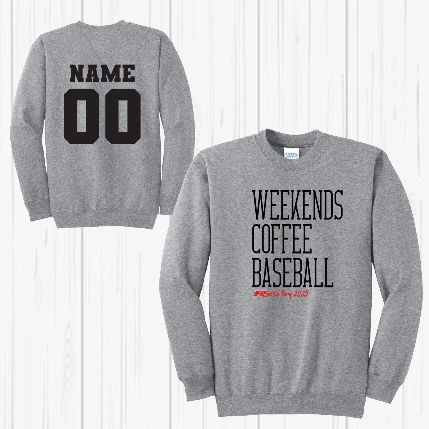 Rocklin Pony Baseball Hoodie-Weekend