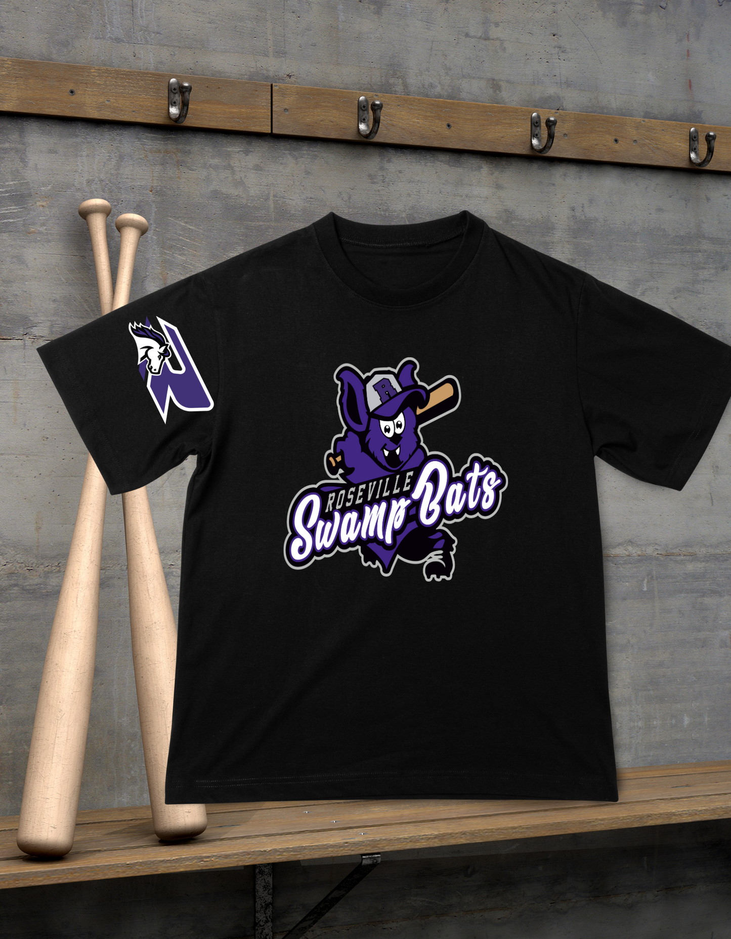 Roseville Pony Swamp Bats Swag - Adult -Soft Style Tee