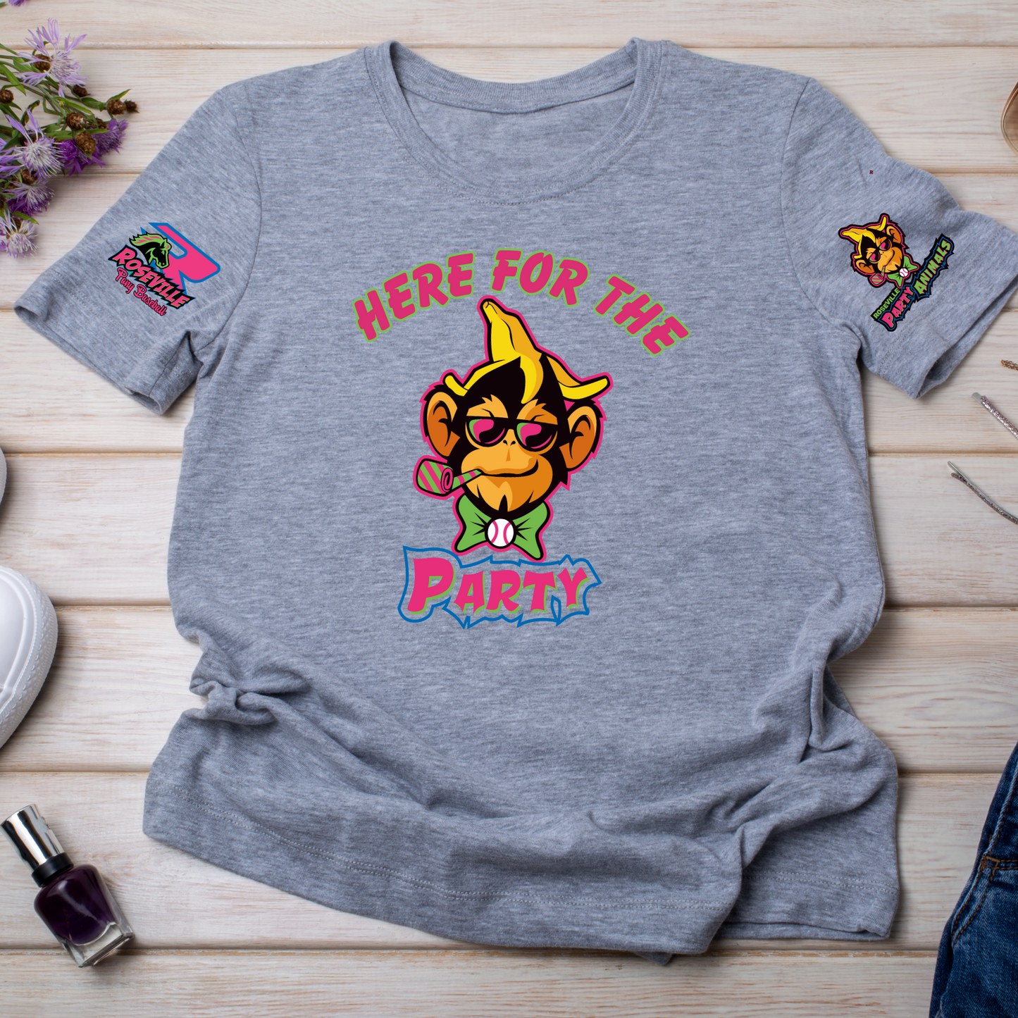 Roseville Pony Baseball - The Party - Youth & Toddler Core Cotton Tee