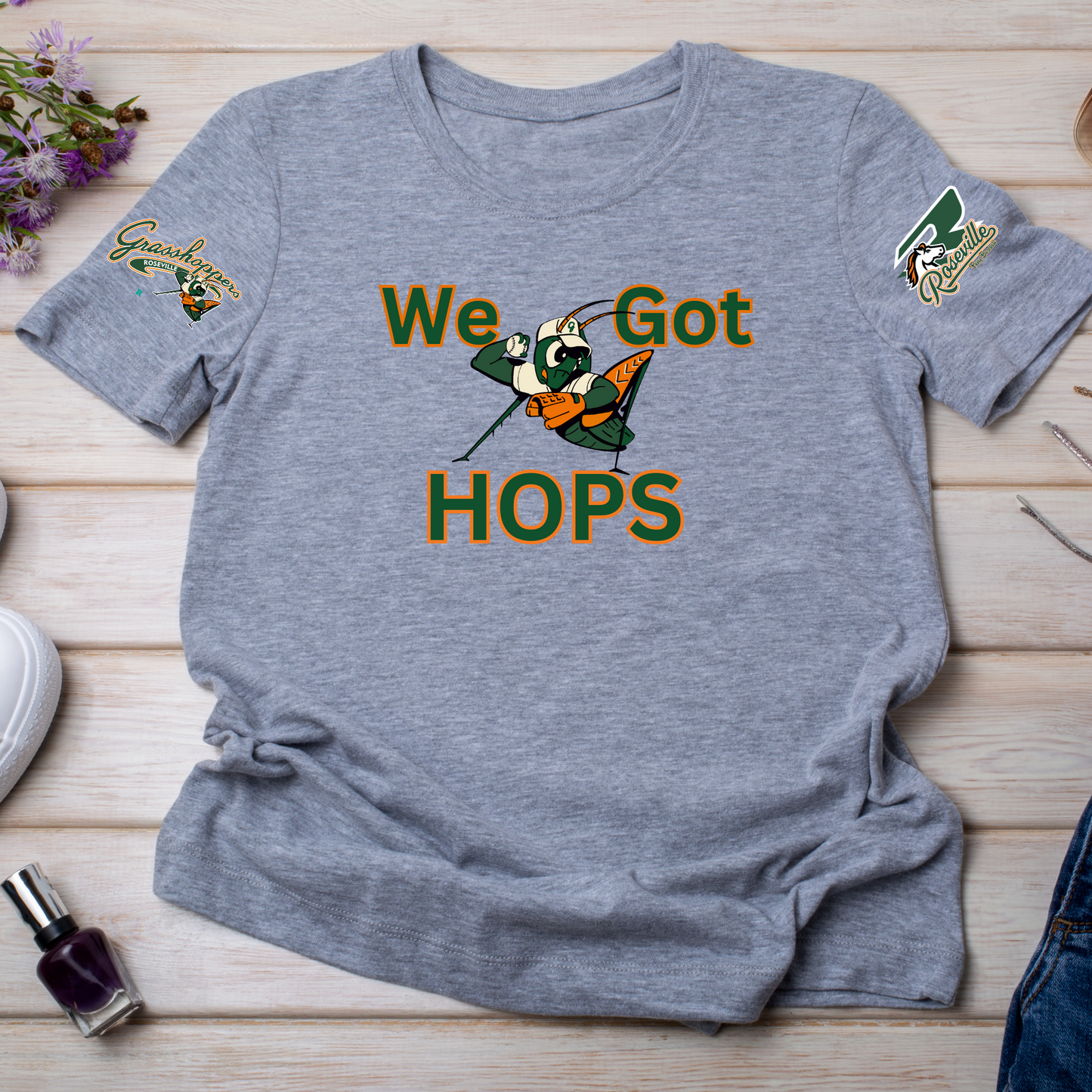 Roseville Pony Baseball - Hops - Youth & Toddler Core Cotton Tee