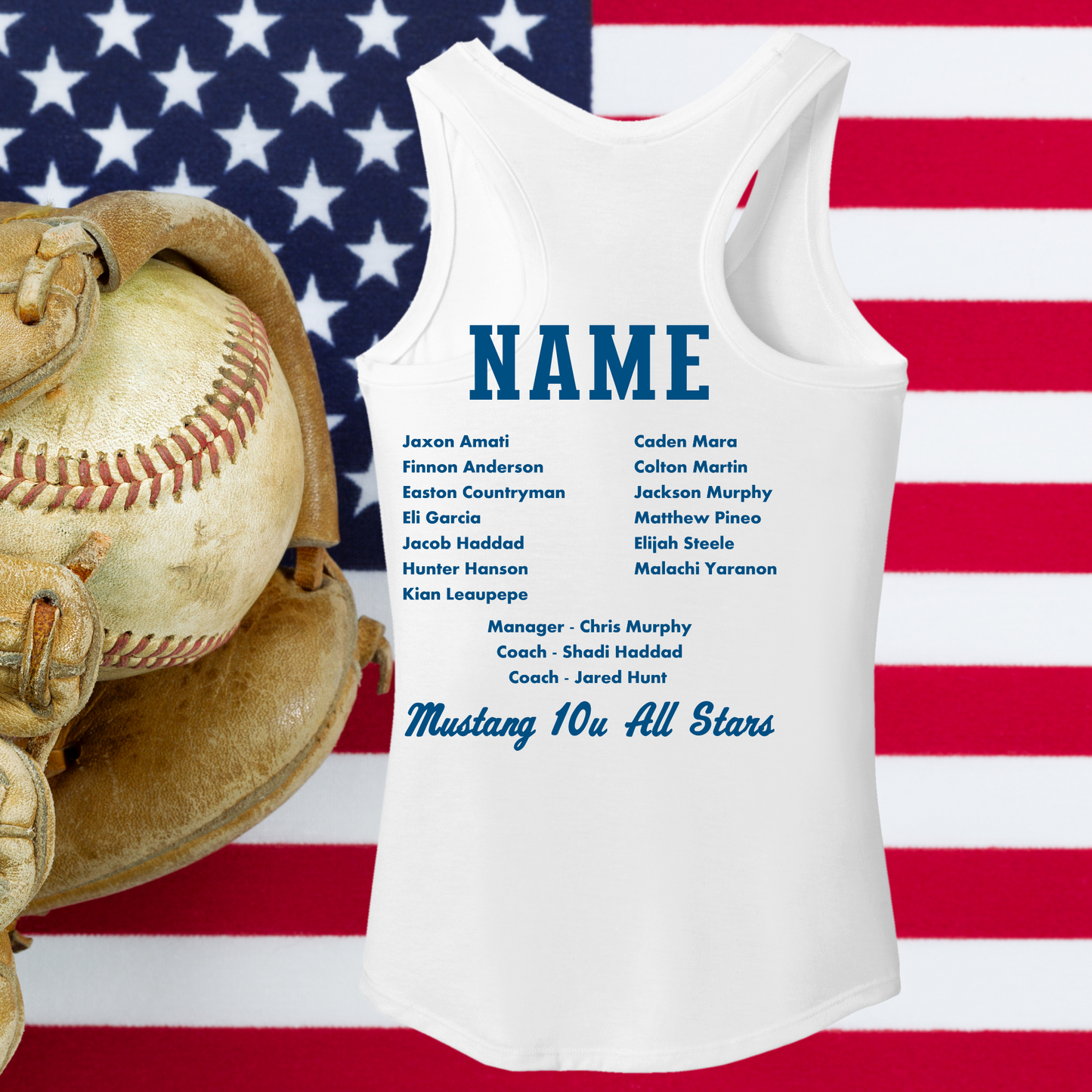 Roseville Pony Baseball Tees and Tanks-Adult and Youth- All Star 2025