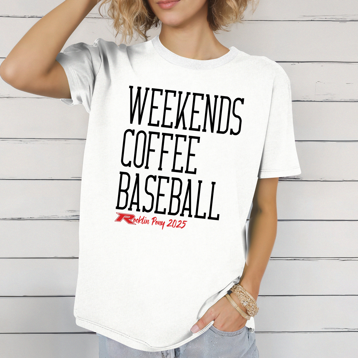 Rocklin Pony Baseball Tees and Tanks-Weekends