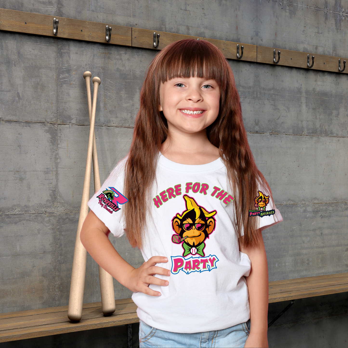 Roseville Pony Baseball - The Party - Youth & Toddler Core Cotton Tee