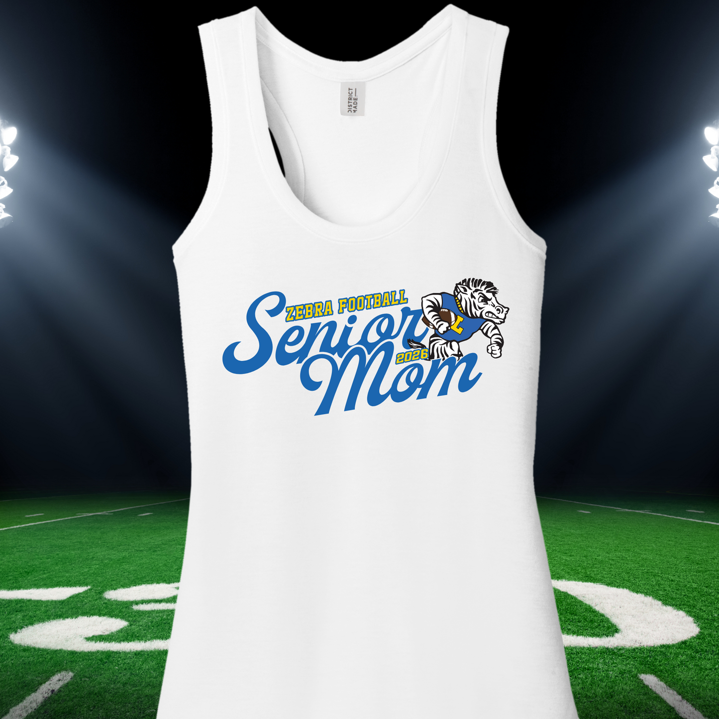 Lincoln Zebra Tees and Tanks- Senior Mom Zebra