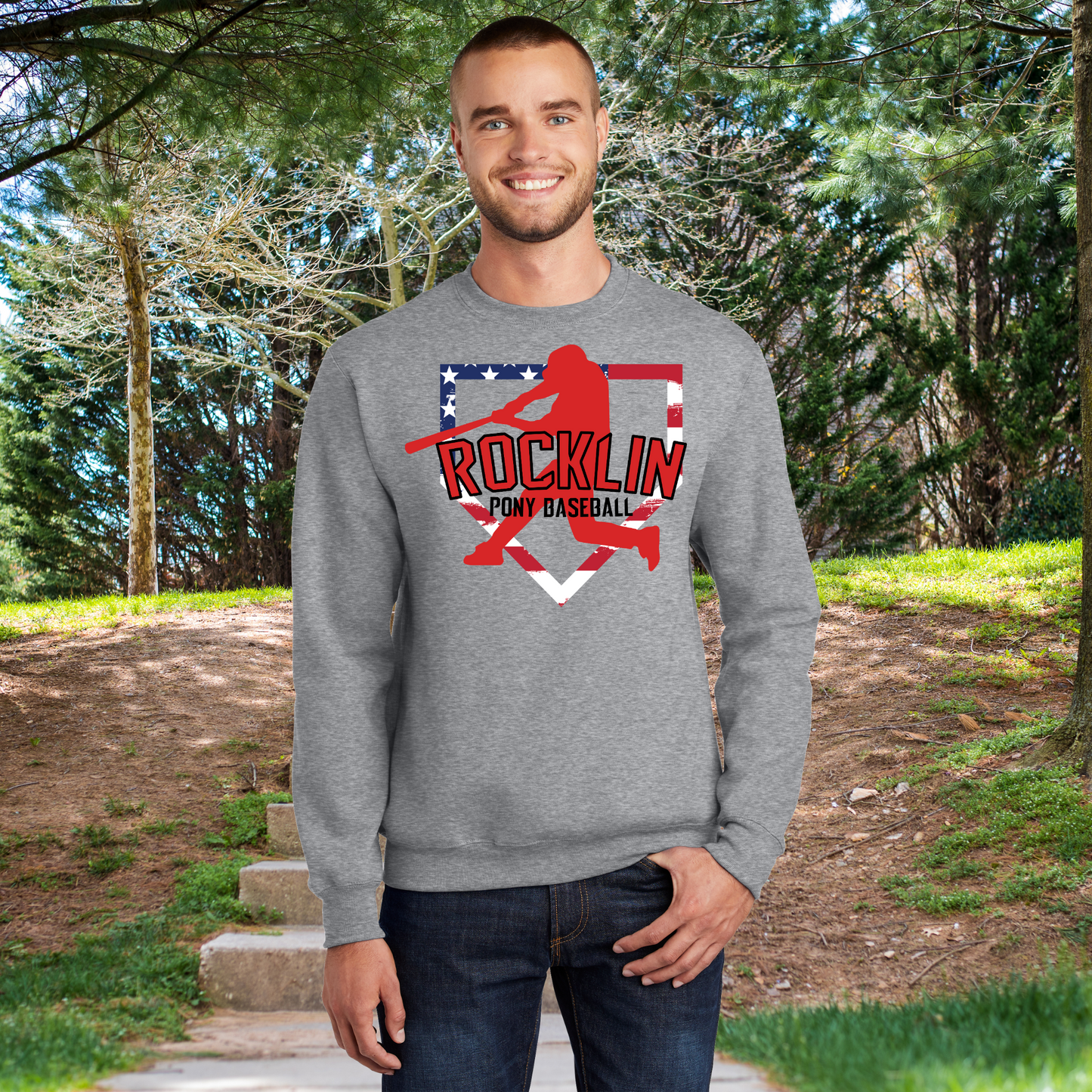 Rocklin Pony Baseball Hoodie- Home plate