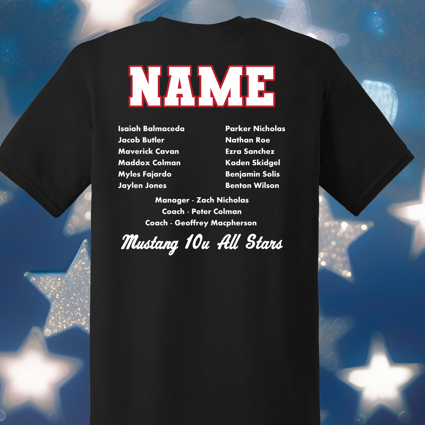 Roseville Pony Baseball Tees and Tanks-Adult and Youth- All Star Uniform logo 2026)