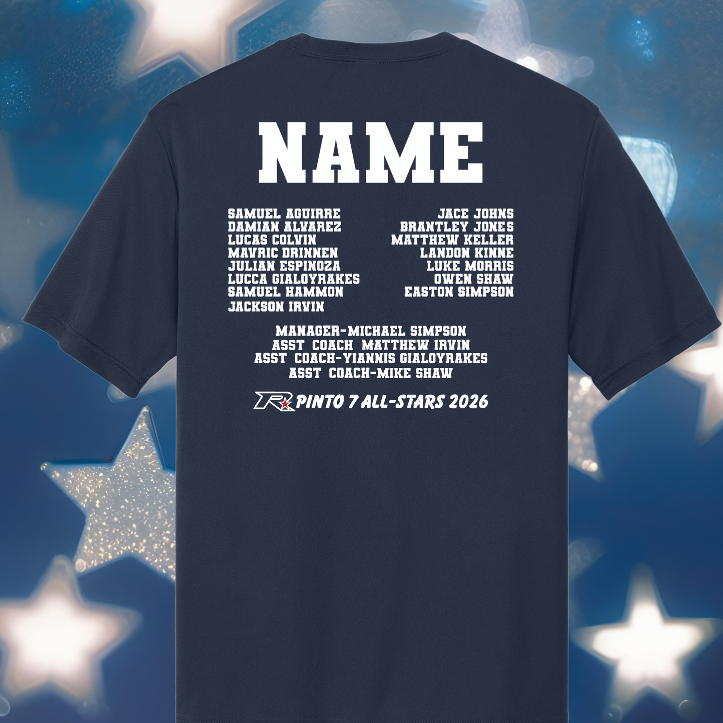 All Star Performance Tee/Hoodie- Youth and Adult- Rocklin- Roster All Stars 2026