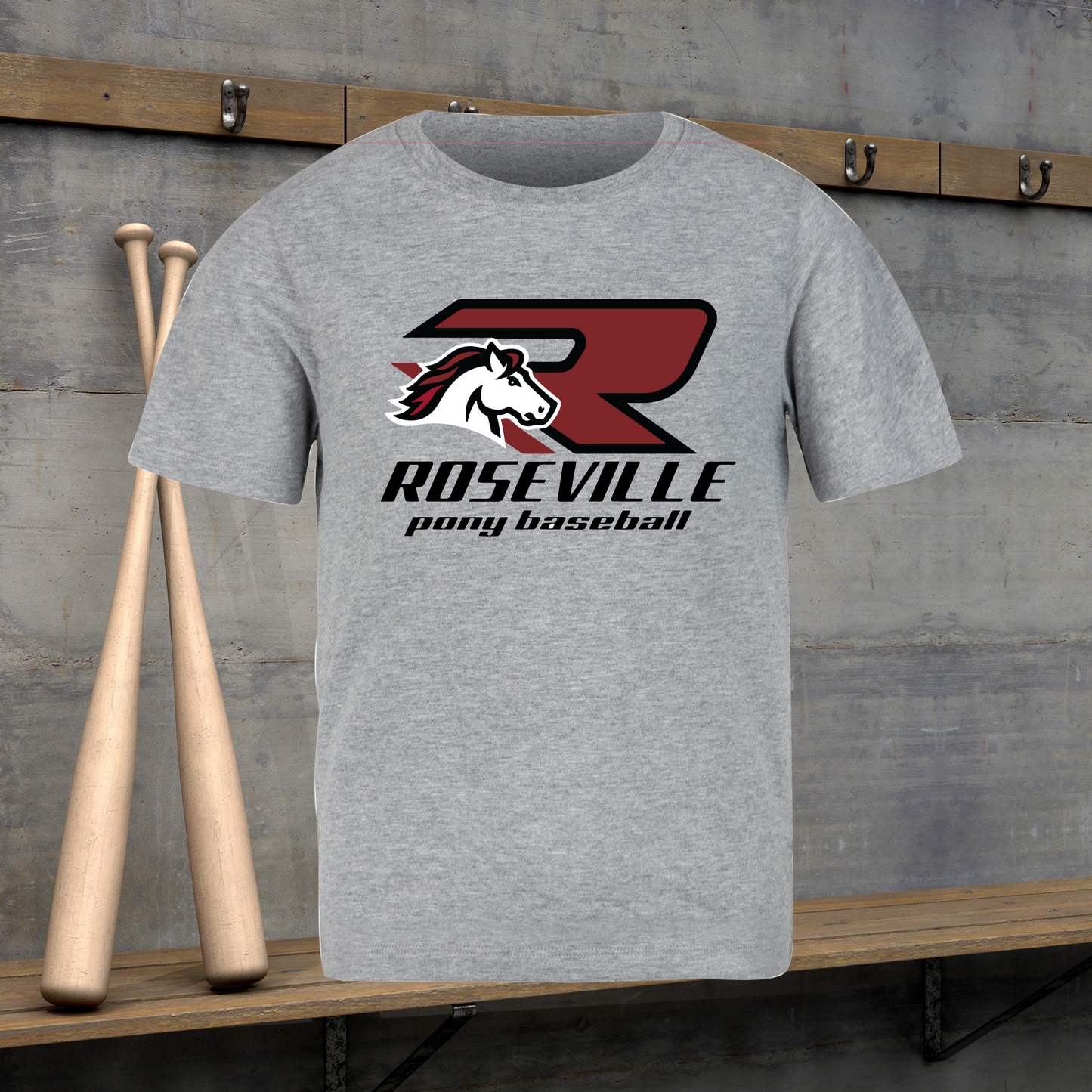 Roseville Pony Baseball -Spirit Wear- Youth & Toddler Core Cotton Tee