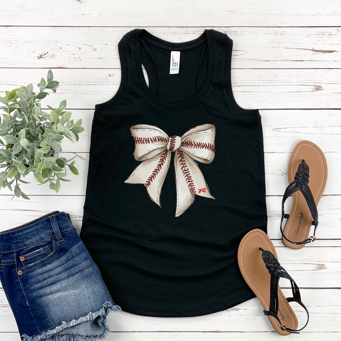 Rocklin Pony Baseball Tees and Tanks-Bow