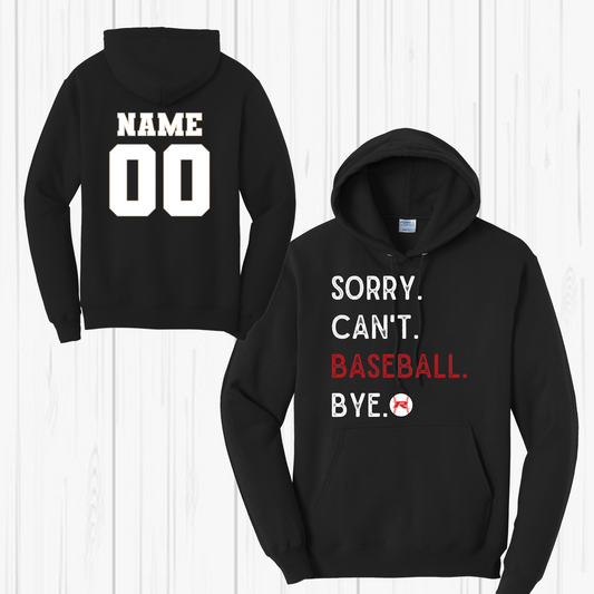 Rocklin Pony Baseball Hoodie- Sorry Baseball