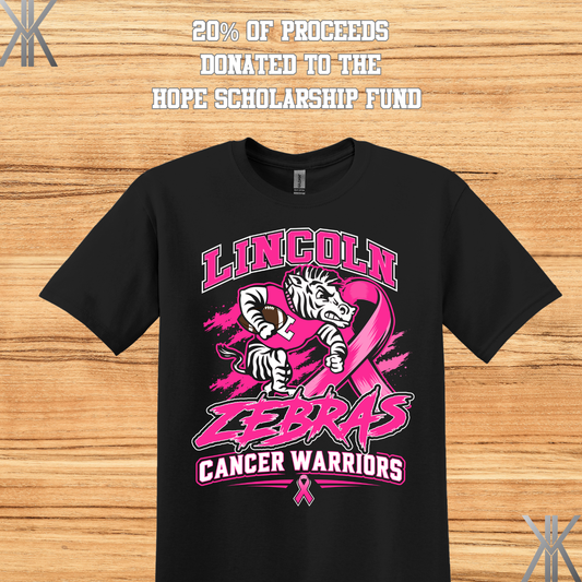 Lincoln Zebra Tees- Breast Cancer
