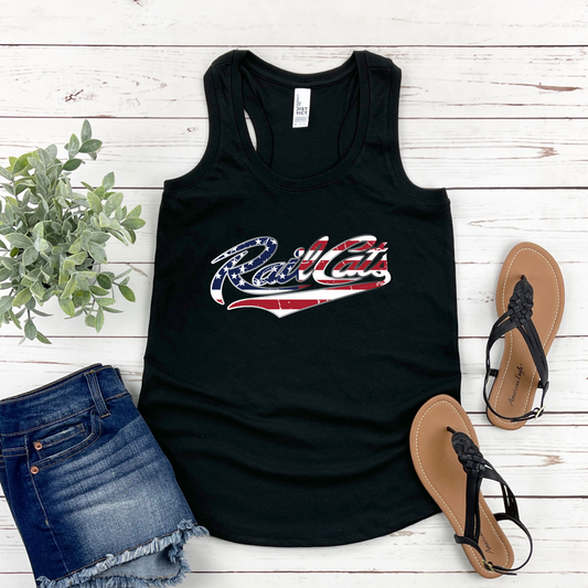 Rail Cats-Adult and Youth- Tee/Tank-RSPB- Flag