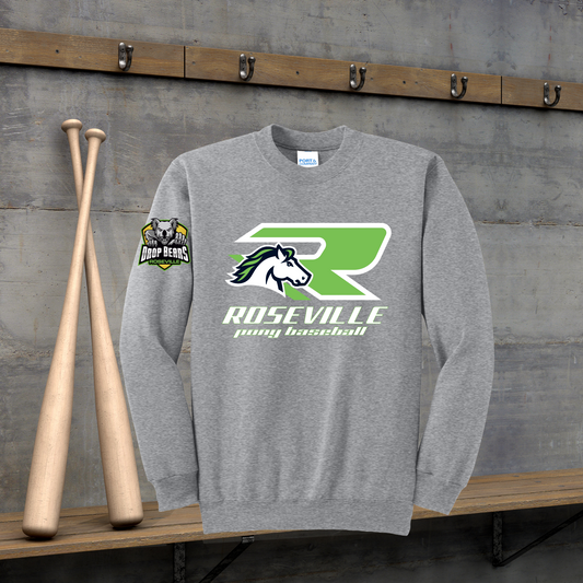 Roseville Pony Baseball Adult/Youth Hoodie-R-Drop Bears