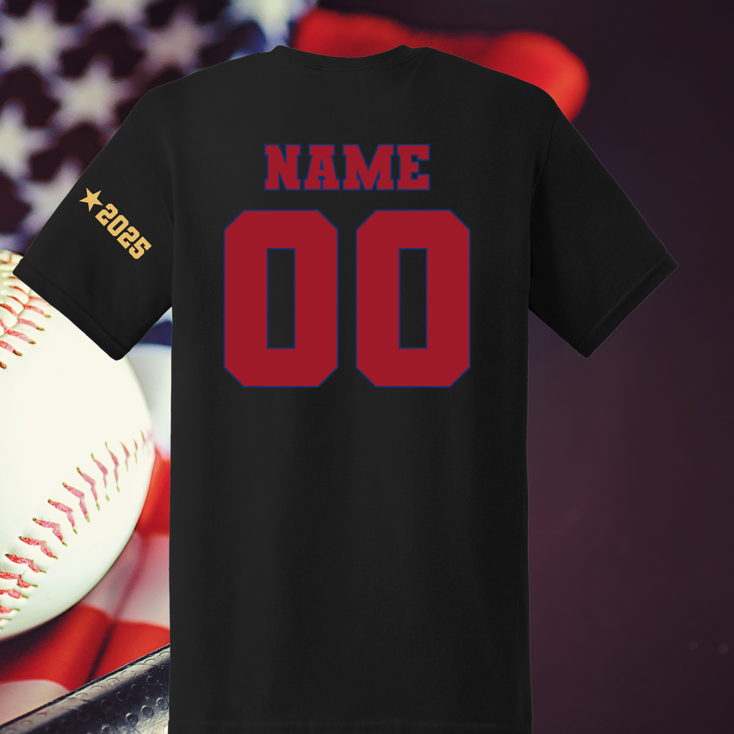 Roseville Pony Baseball Tees and Tanks-Adult and Youth- All American