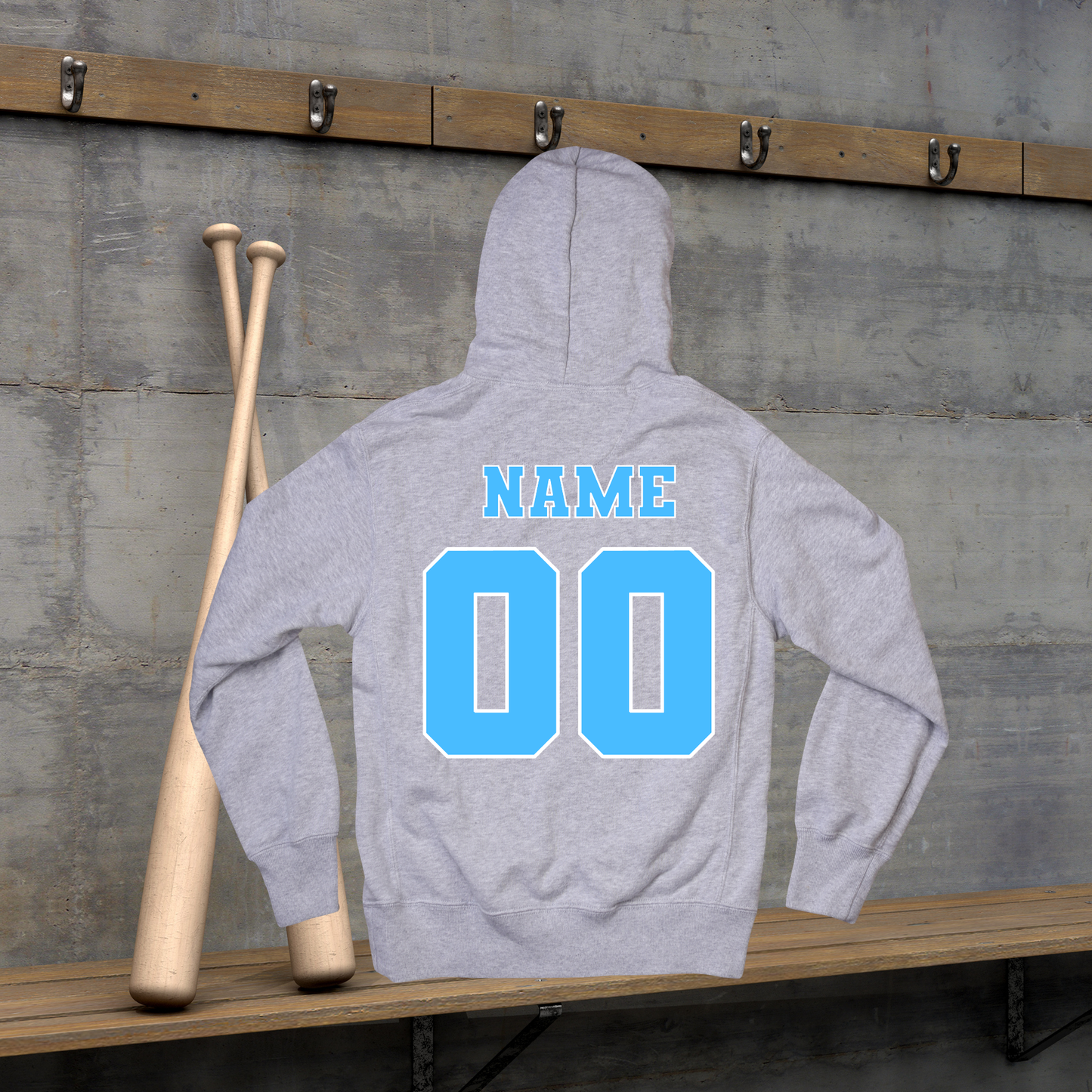 Rail Cats Adult/Youth Hoodie-RSPB baby blue/white