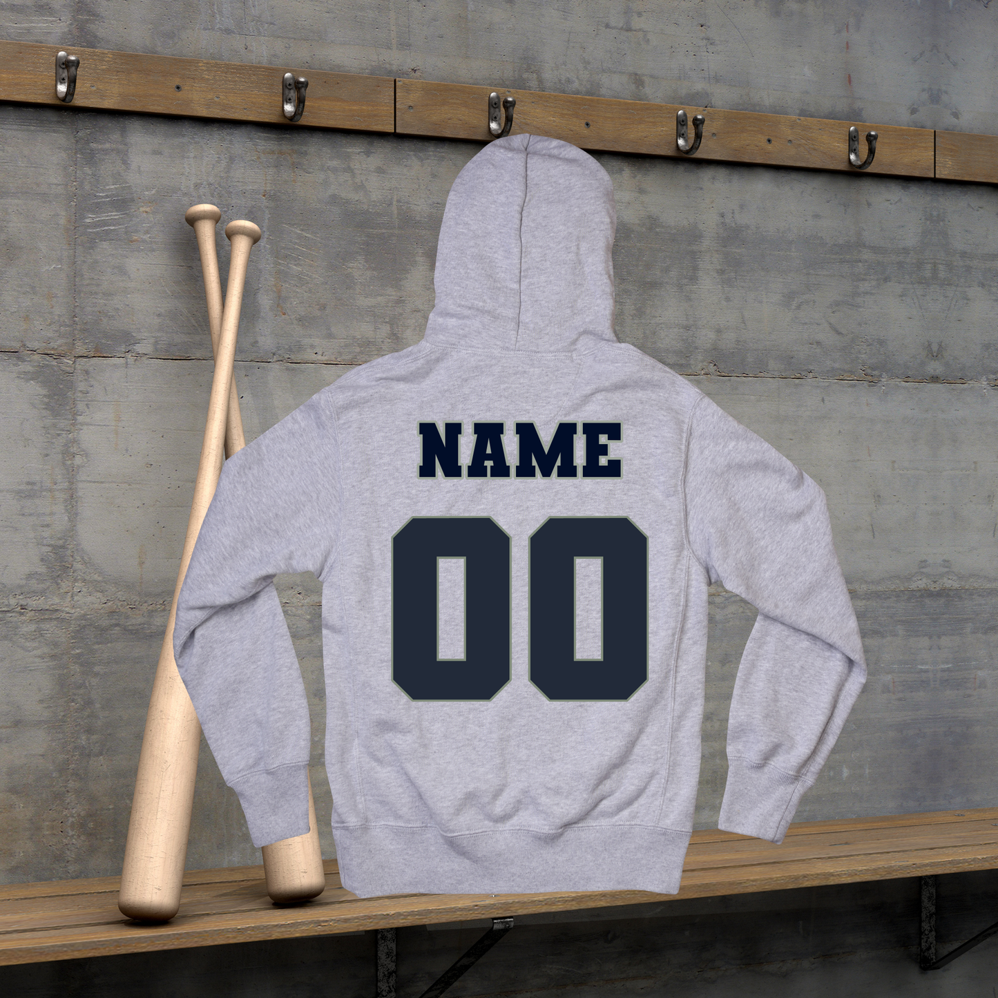Rail Cats Adult/Youth Hoodie-RSPB Navy blue and silver