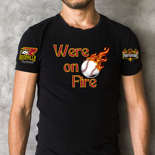 Roseville Pony Fire Fighters - On Fire- Adult Soft Style Tee