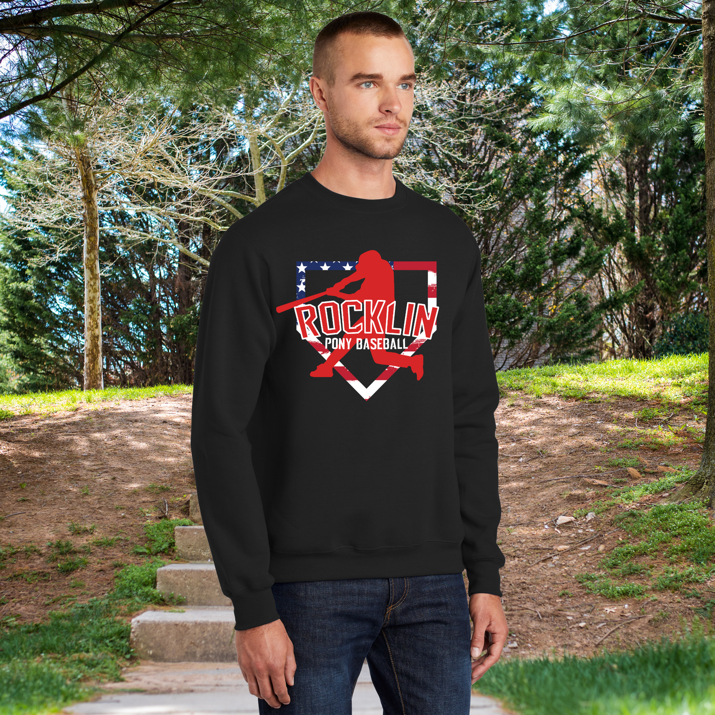 Rocklin Pony Baseball Hoodie- Home plate