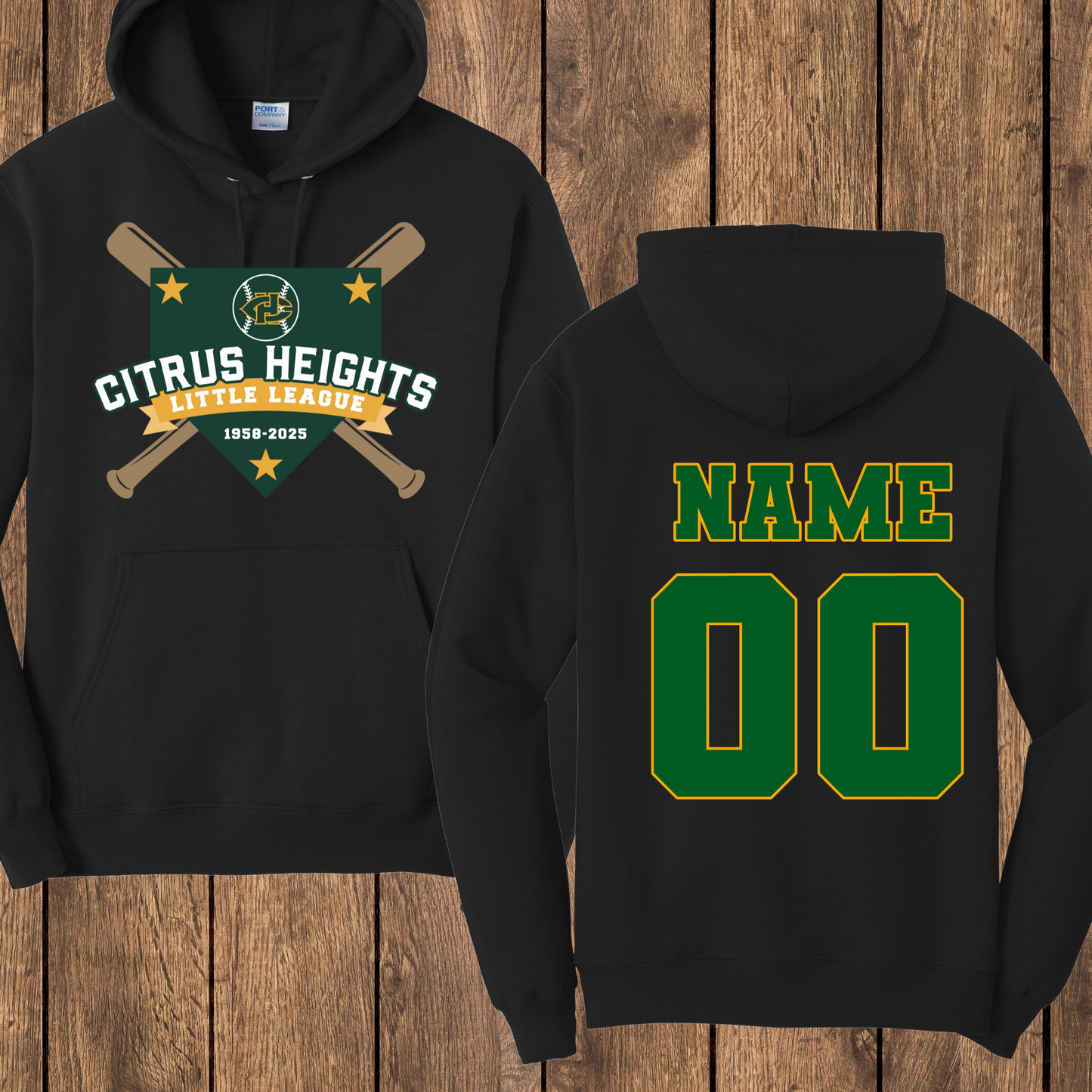 CHLL Baseball Hoodie-Youth and Adult- Citrus Heights