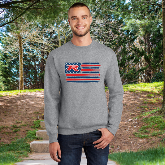 Rocklin Pony Baseball Hoodie- flag