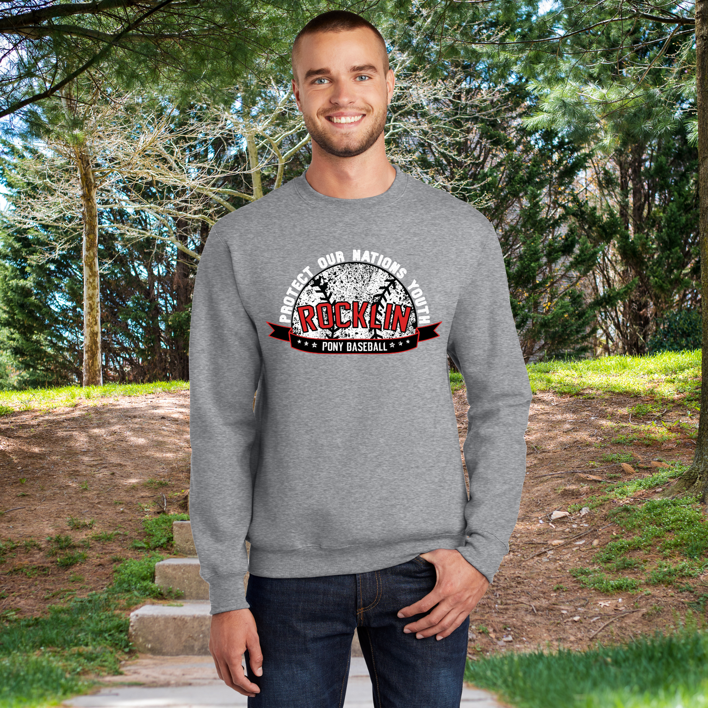 Rocklin Pony Baseball Hoodie-Protect