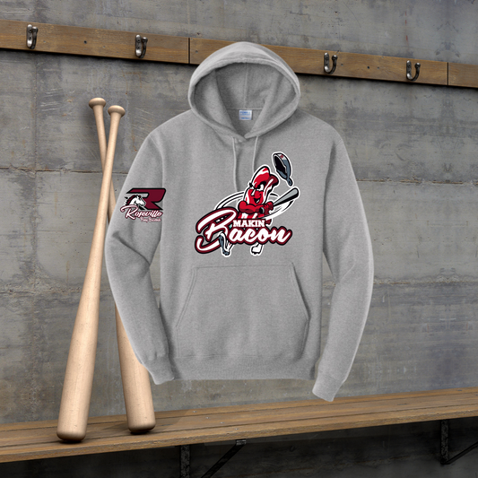 Roseville Pony Baseball Adult Fleece Pullover - Makin Bacon