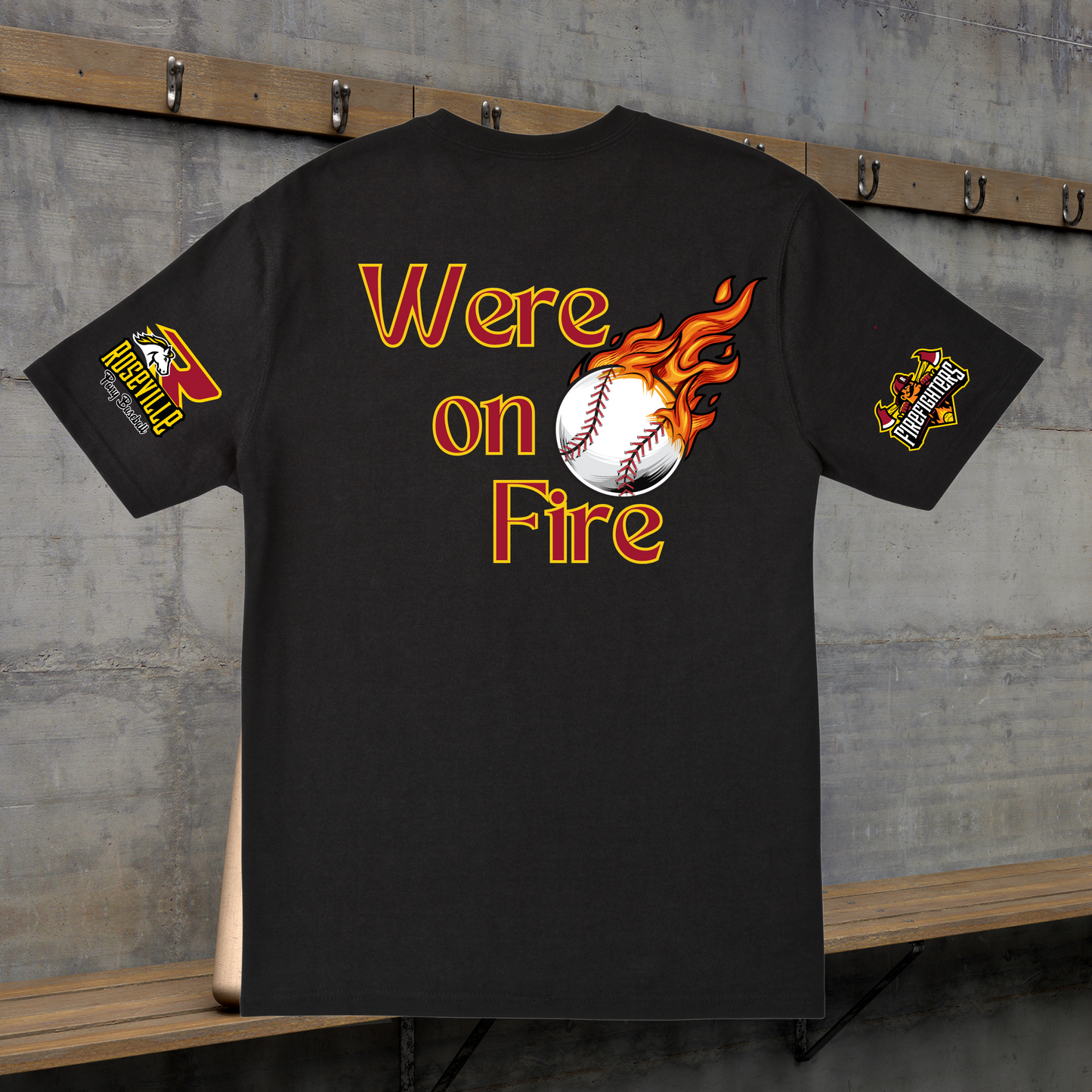 Roseville Pony Fire Fighters - On Fire- Adult Soft Style Tee