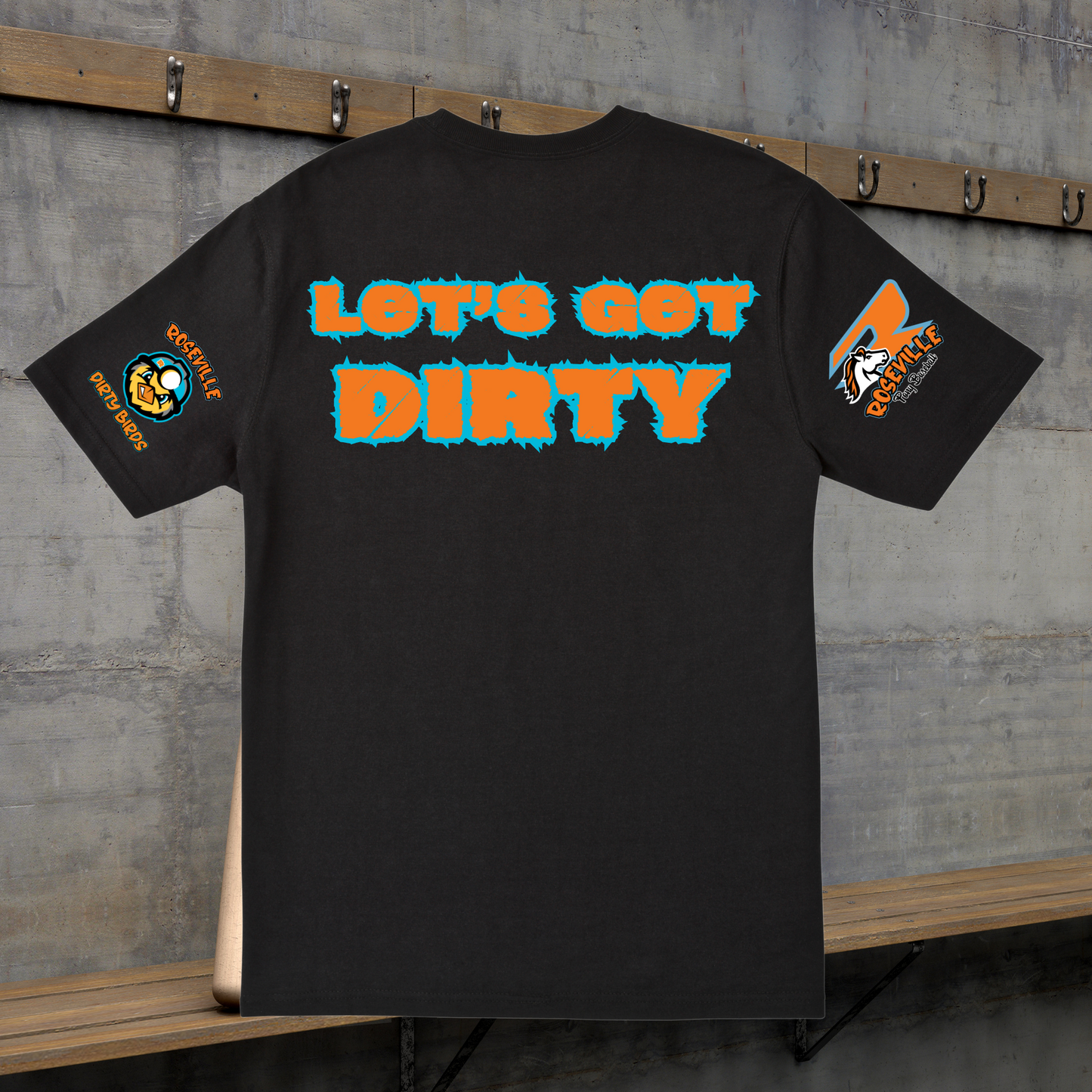 Roseville Pony Dirty Birds - Get Dirty- Adult Soft Style Tee