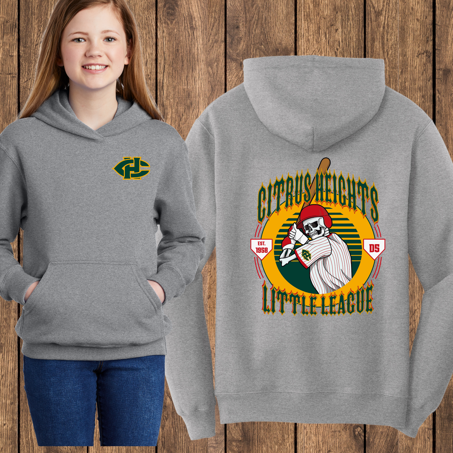 CHLL Baseball Hoodie-Adult and Youth-Play Ball