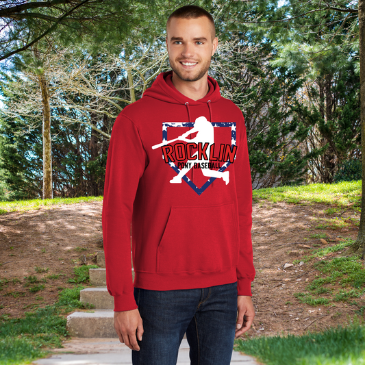 Rocklin Pony Baseball Hoodie- Home plate