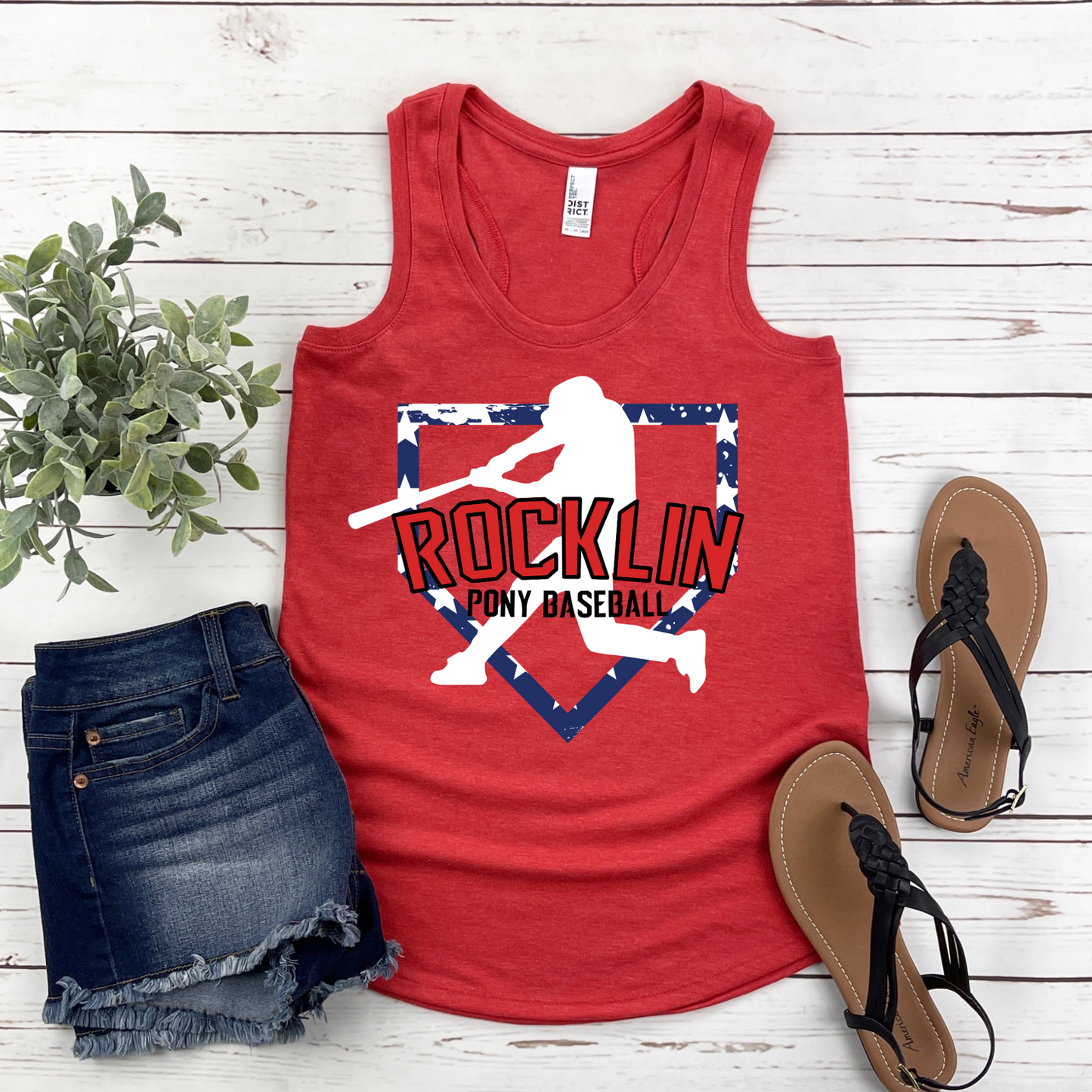 Rocklin Pony Baseball Tees and Tanks-Home Plate