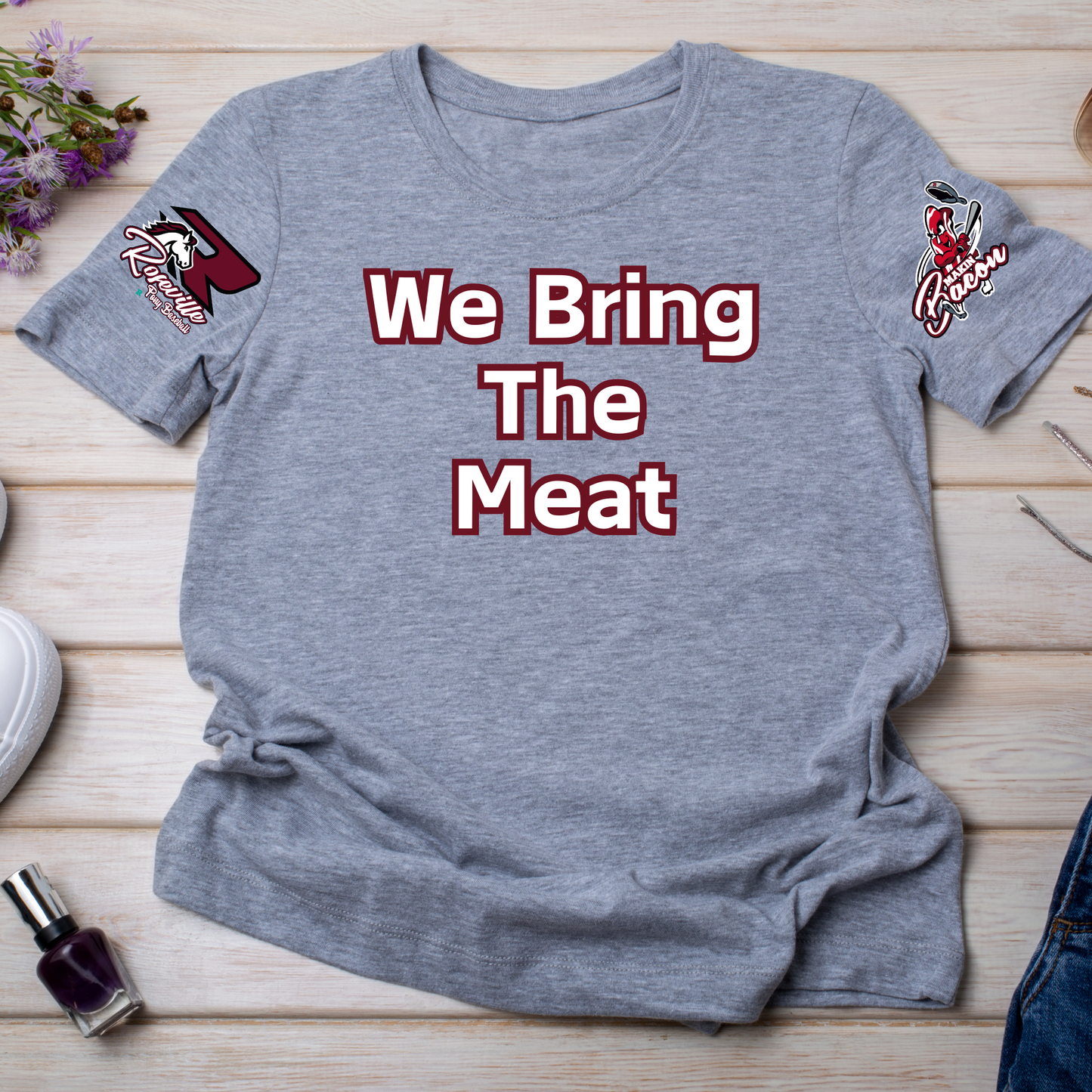 Roseville Pony Baseball - The Meat - Youth & Toddler Core Cotton Tee