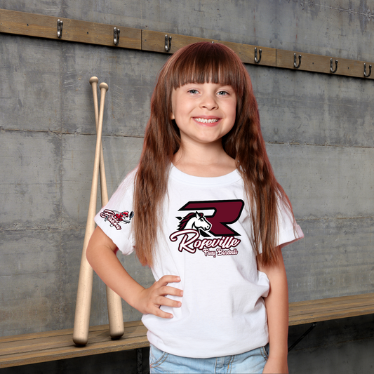 Roseville Pony Baseball - Makin Bacon - Youth & Toddler Core Cotton Tee