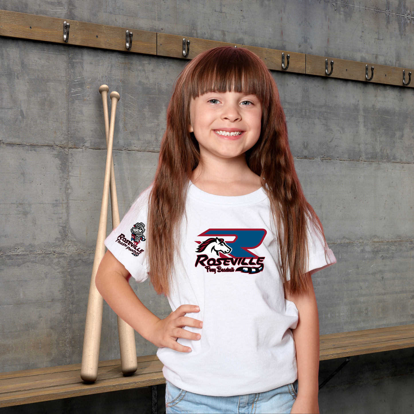 Roseville Pony Baseball - Trash Pandas - Youth & Toddler Core Cotton Tee