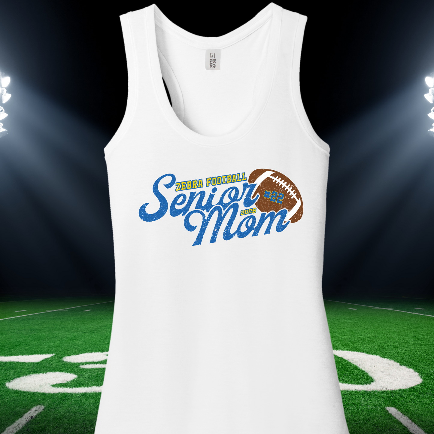 Lincoln Zebra Tees and Tanks- Senior Mom W/Number